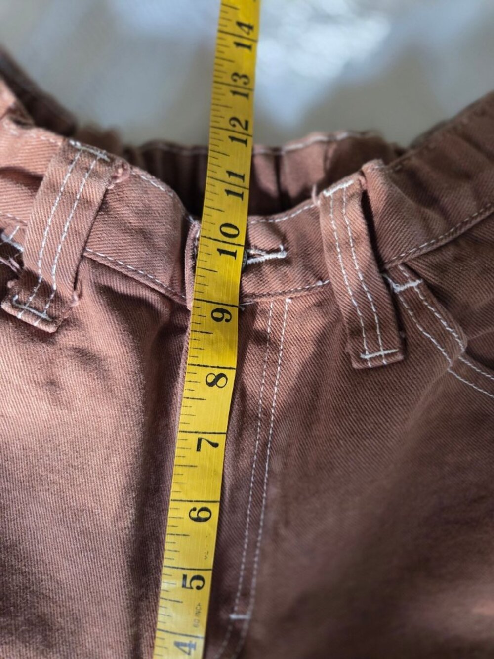 J. Galt Womens Brown Carpenter Pants Size S 100% Cotton Relaxed Fit Denim - Picture 6 of 8